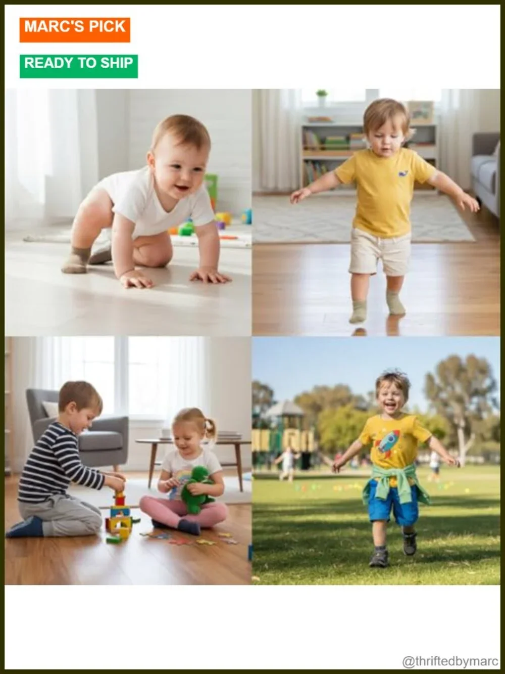 Toddler Socks Grip: Non-Slip Grippers for Walking Baby Kids 3 Months-5 Years